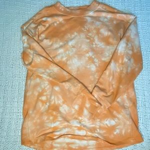 all in motion orange tie dye long sleeve